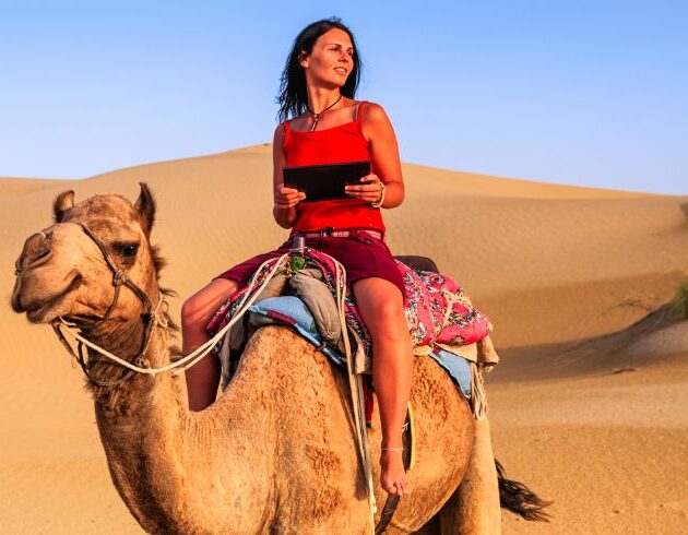 camel-riding - sand dunes