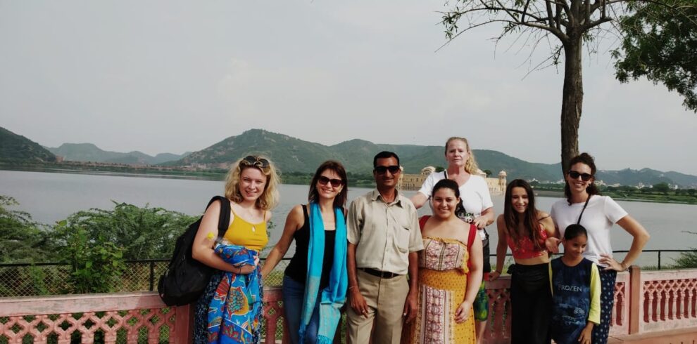 foreigners trip at jal mahal jaipur by flextates m&T